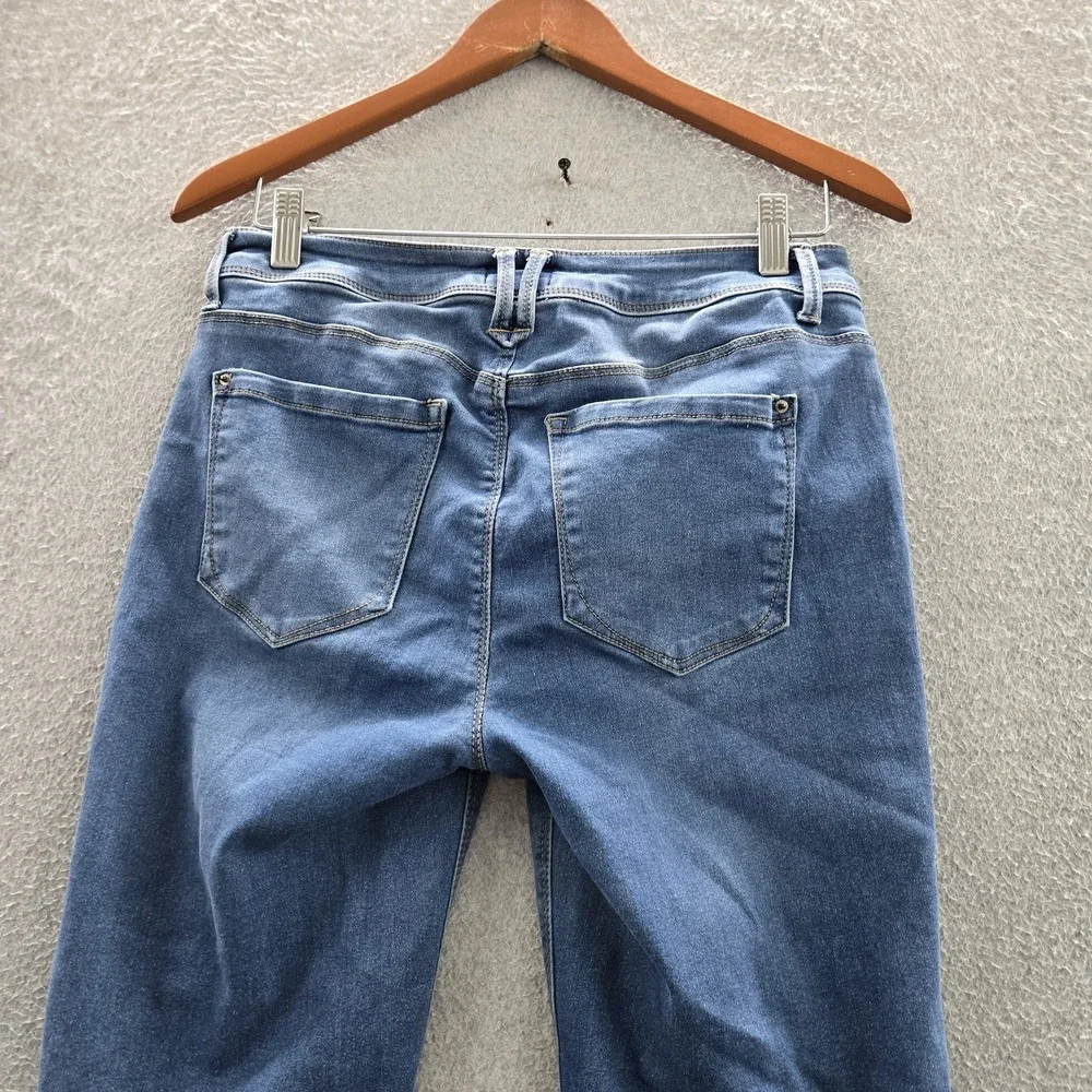 Curve Appeal Women Jeans 8 Blue Denim Capri Mid Rise Medium Wash 20" Inseam - Picture 11 of 11